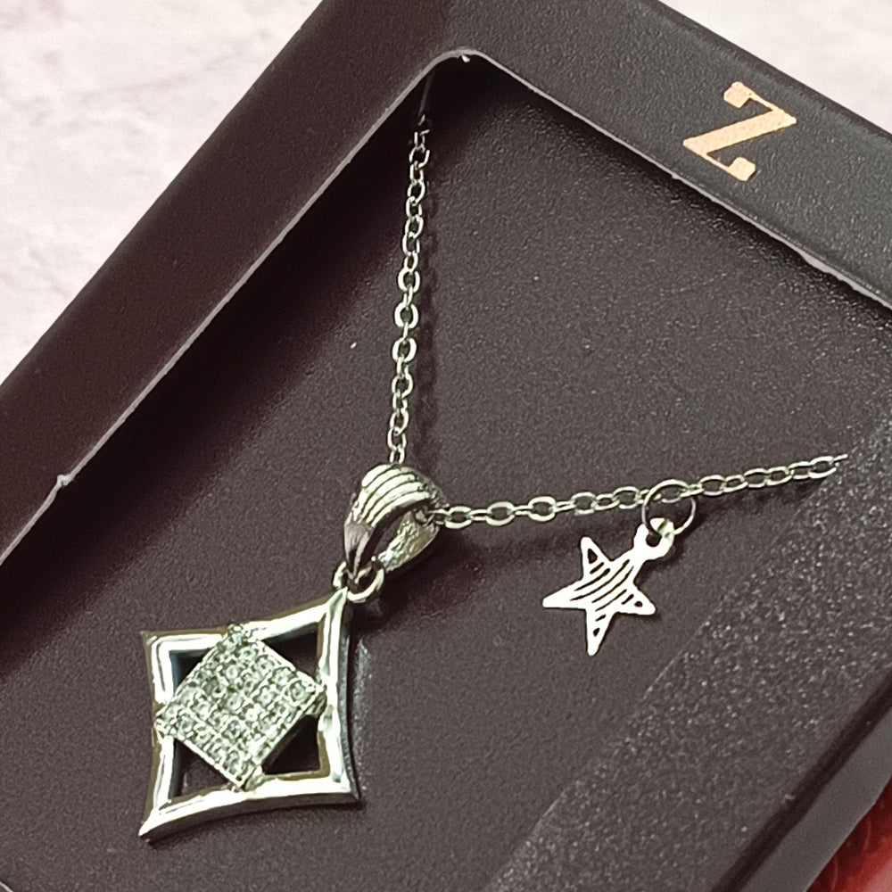 The Z Collection AD Diamond Chain Pendants Combo