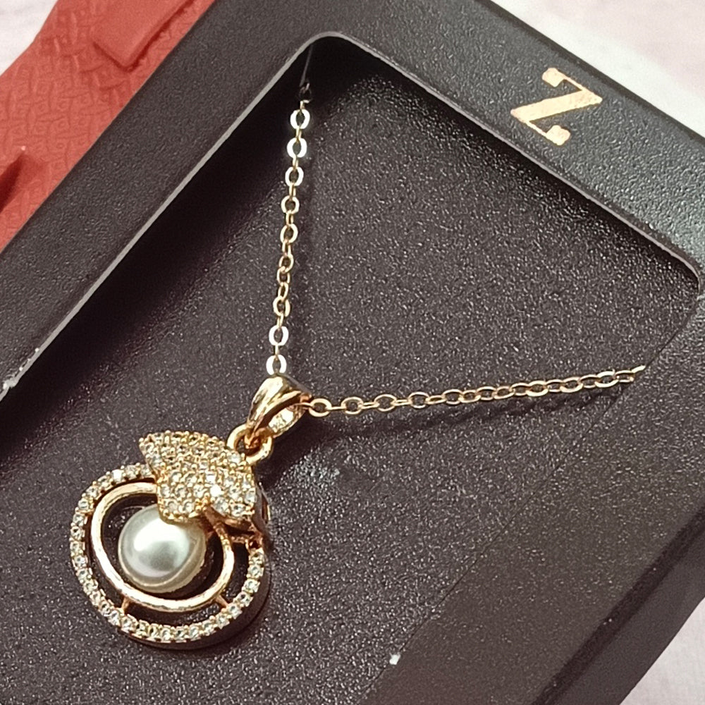 The Z Collection AD Diamond Chain Pendants Combo