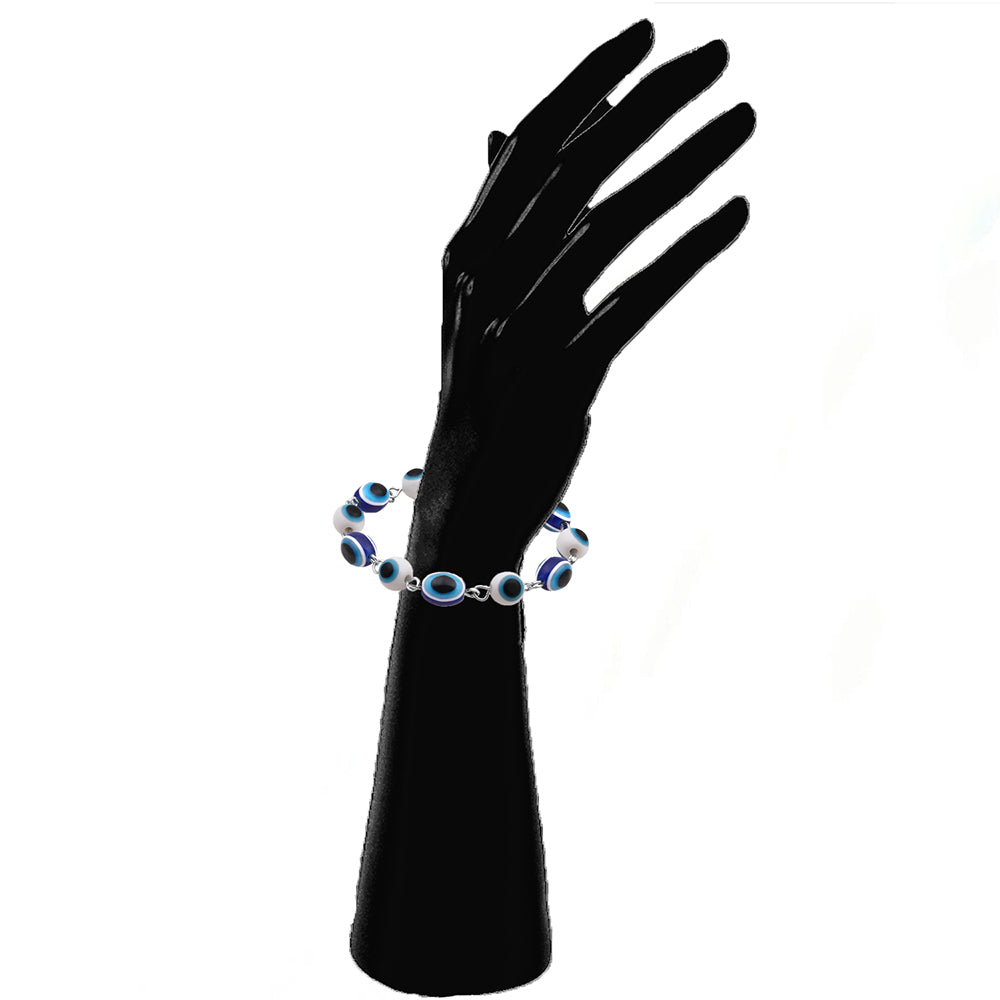 Mahi Combo of Evil Eye Pendant & Bracelet with Beads for Women (CO1105579R)