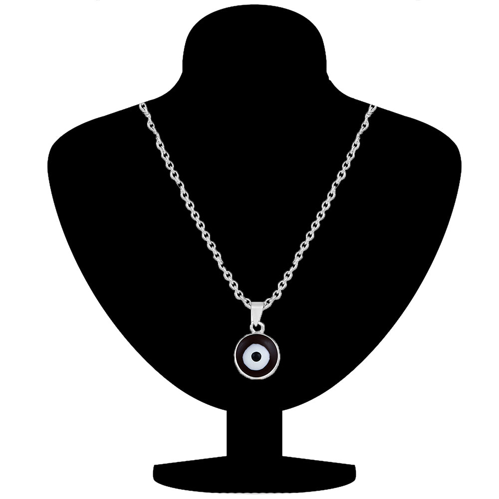 Mahi Combo of Evil Eye Pendant & Bracelet with Beads for Women (CO1105579R)
