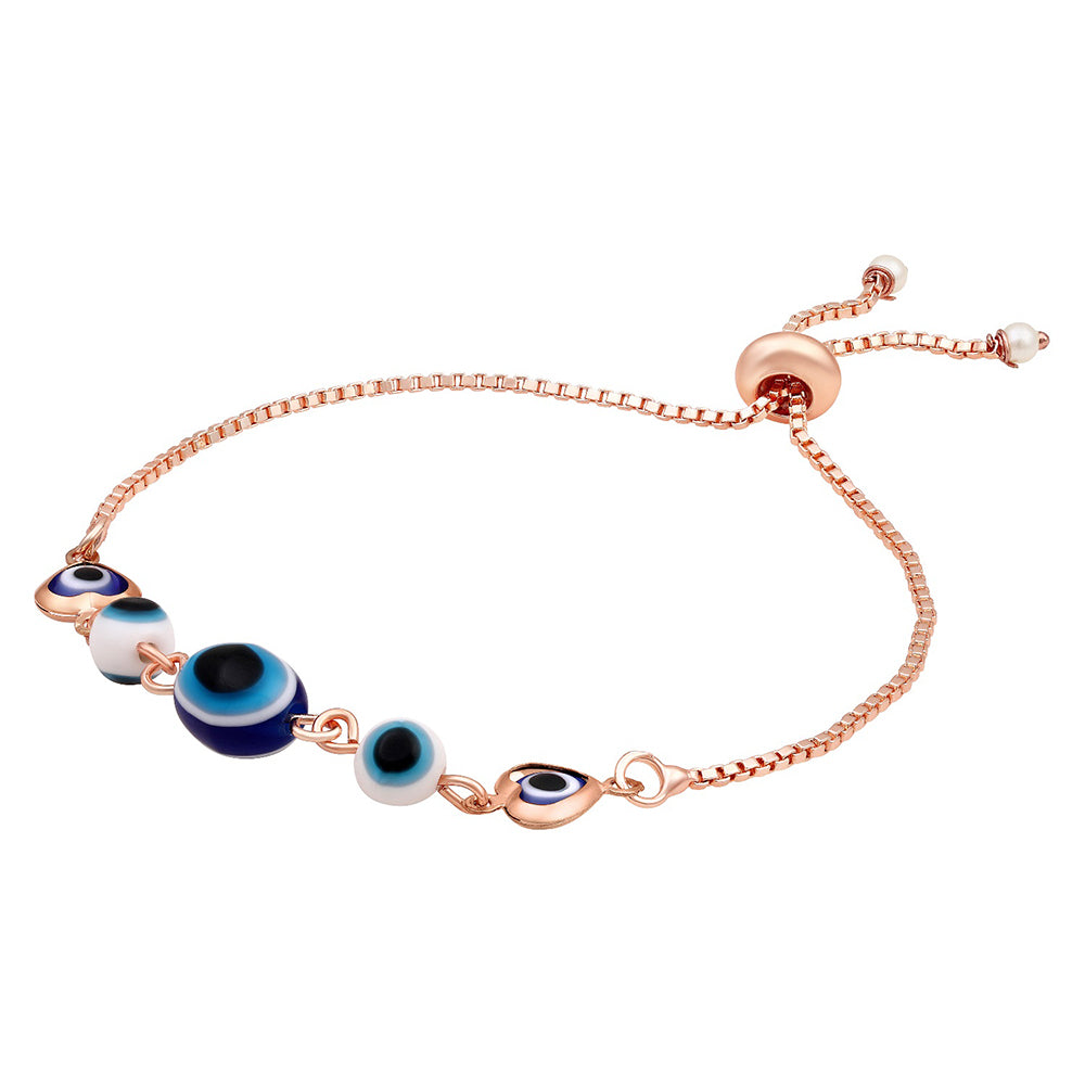 Mahi Combo of Evil Eye Pendant & Bracelet with Beads for Women (CO1105581Z)
