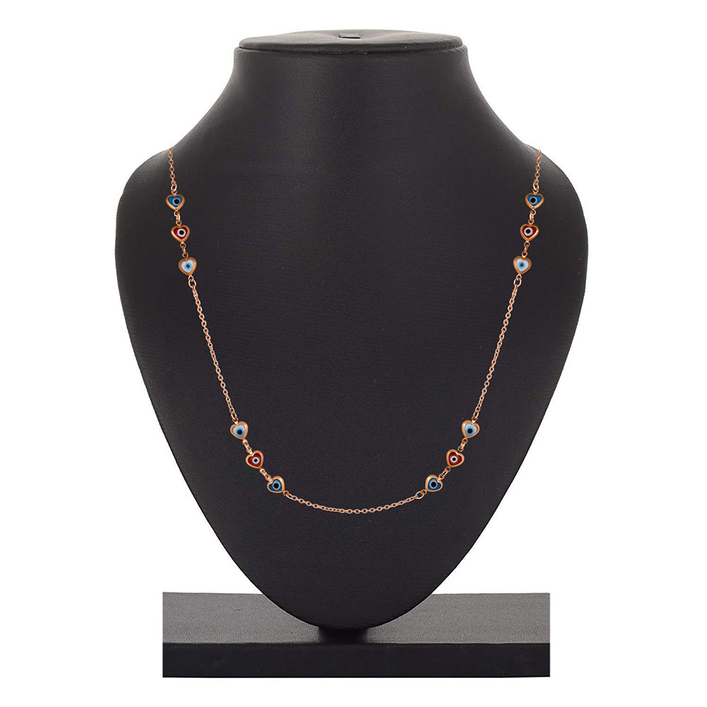 Mahi Combo of Evil Eye Necklace & Mangalsutra Bracelet with Beads for Women (CO1105584M)
