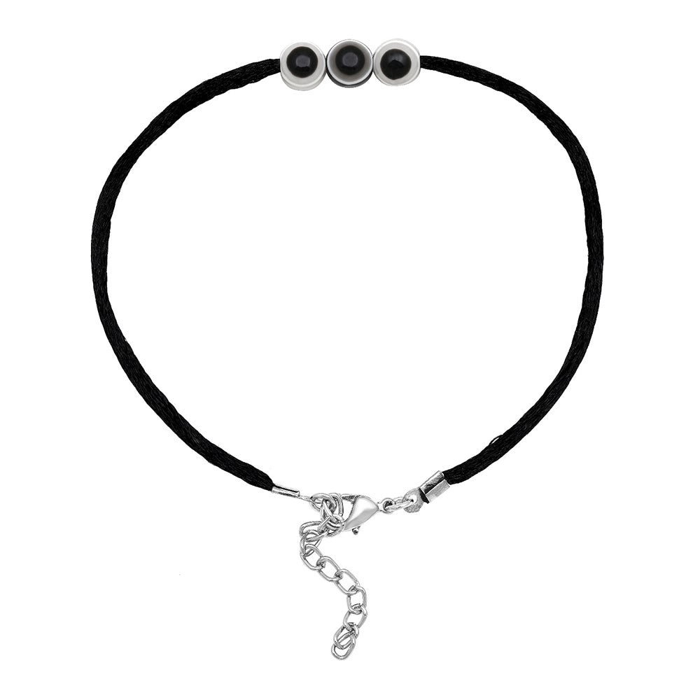 Mahi Combo of Evil Eye Necklace & Bracelet with Beads for Women (CO1105588M)