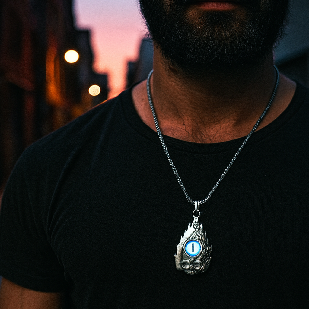 JewelMaze Demon Devil's Eye Chain Pendant