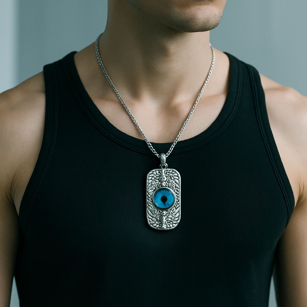 JewelMaze Dragon Devil's Eye Chain Pendant