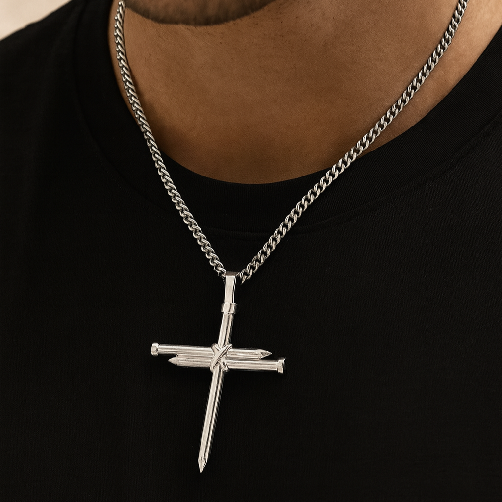 JewelMaze Cross Necklace for Men Women