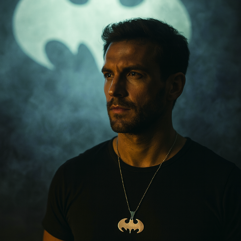 JewelMaze Batman Chain Pendant For Men