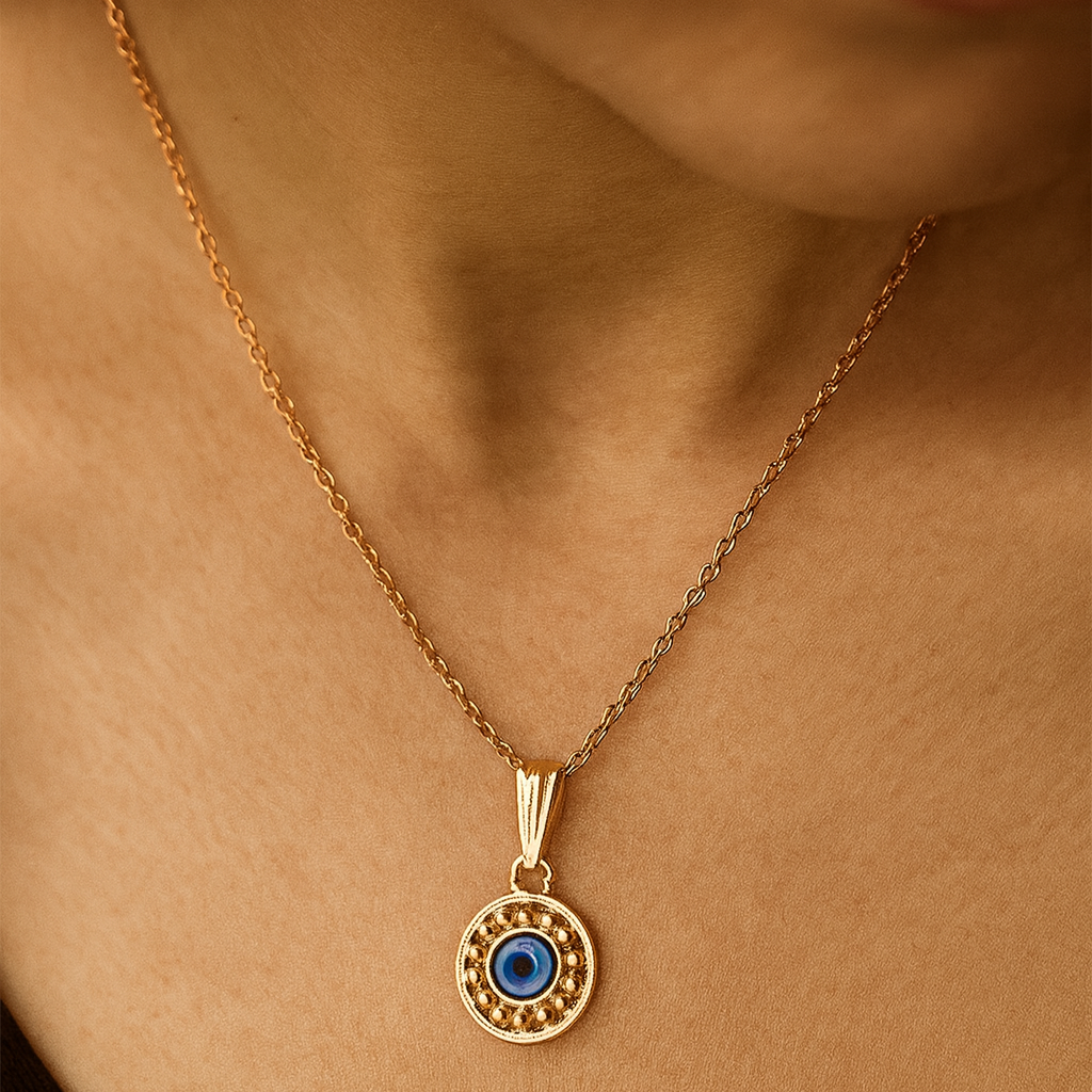 JewelMaze Evil Eye Chain Pendant - 1405012