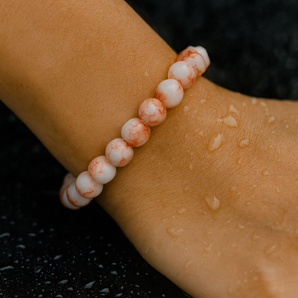 JewelMaze Cinnabar Beads Bracelet - 1404702