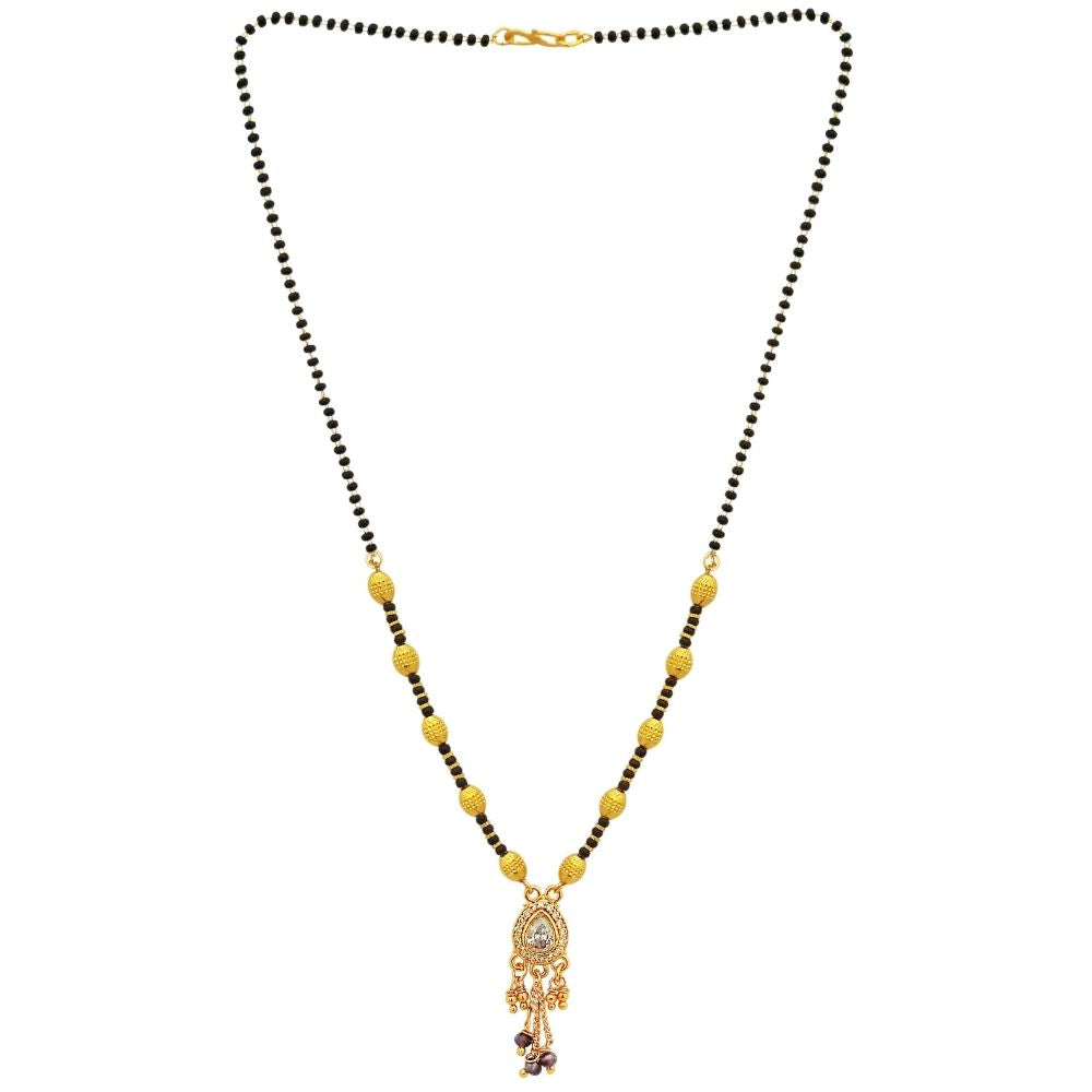 JewelMaze Traditional Austrian Stone Mangalsutra