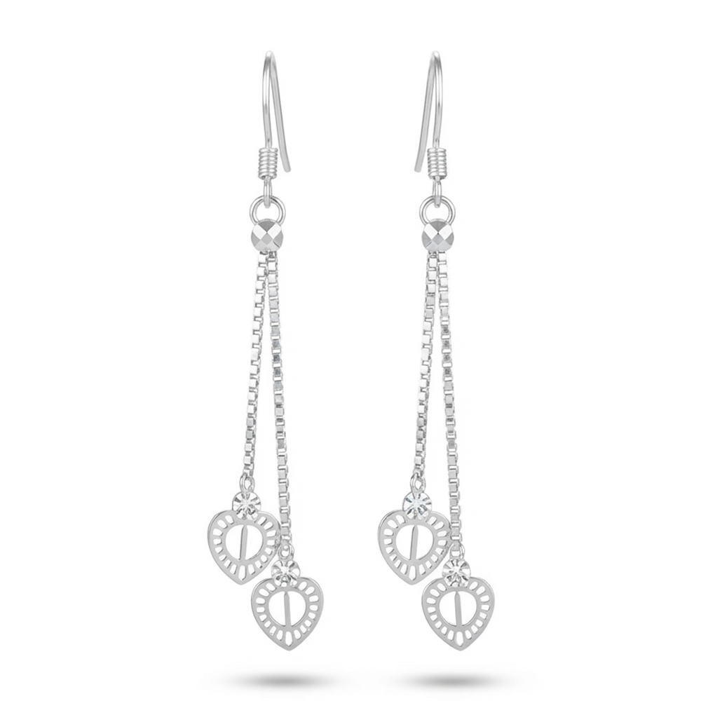 JewelMaze Radiant Crystal Stone Occasion Earrings for Women