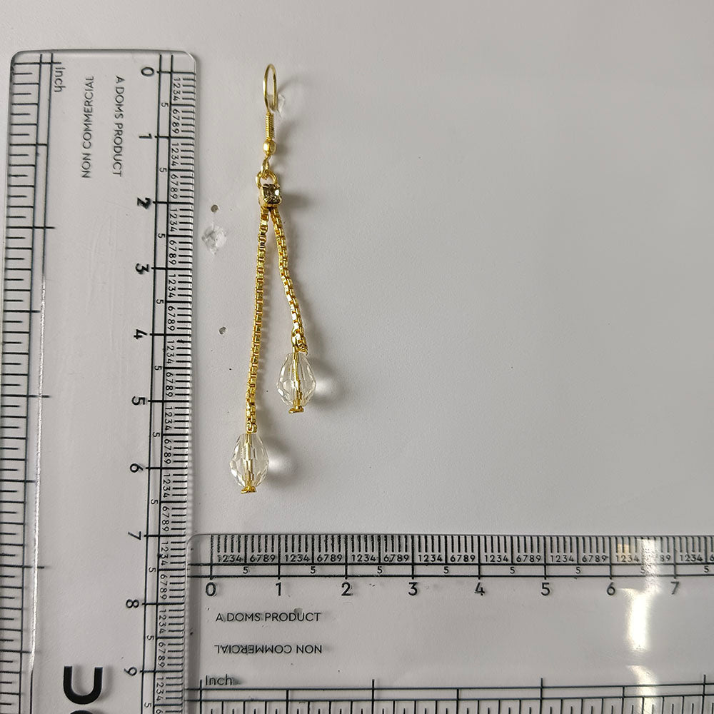 JewelMaze Magnificent Gold Plated Crystal Stone Dangler Earrings for Women