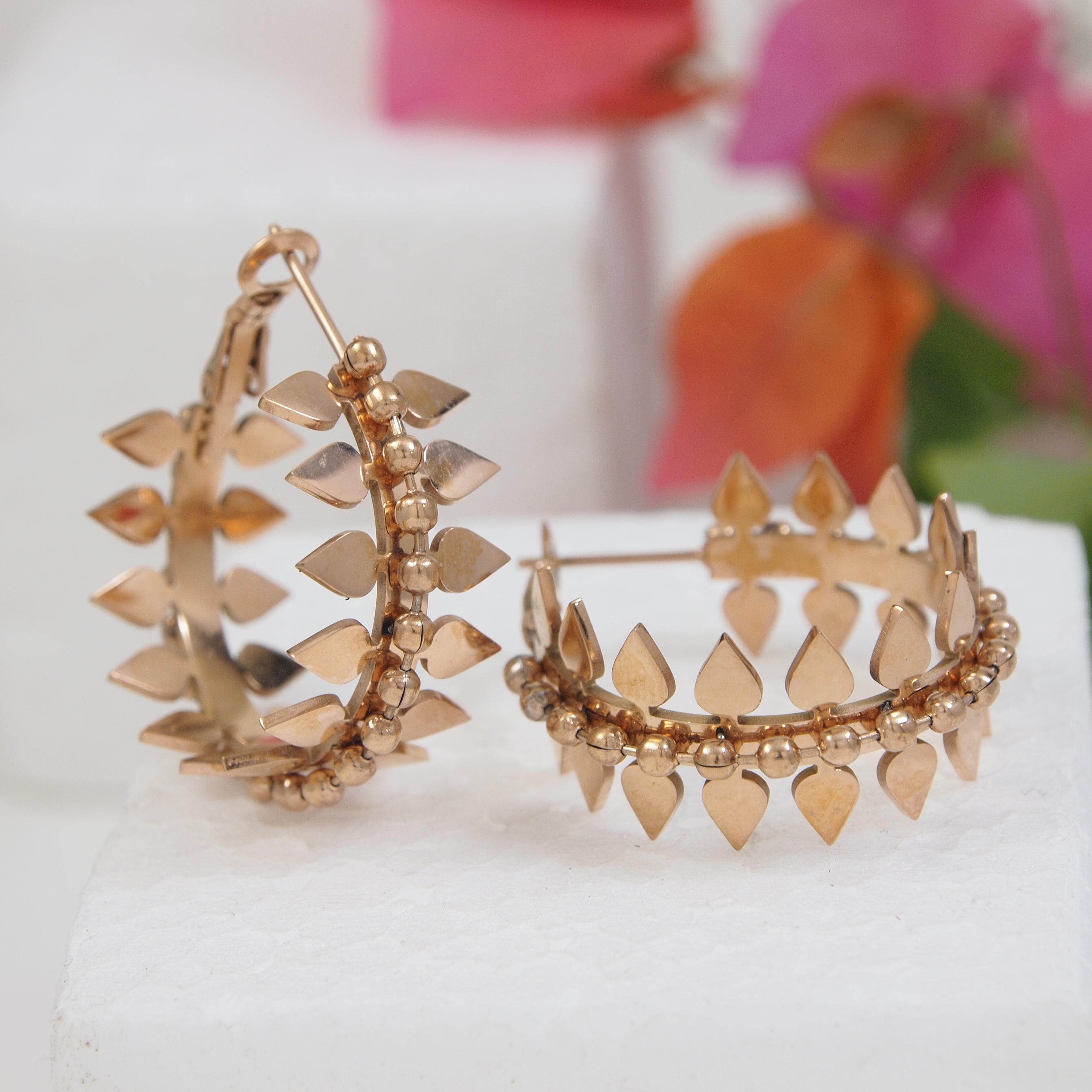 JewelMaze Stainless Steel Hoops Earring