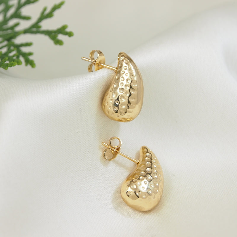 JewelMaze Stainless Steel Tear Drop Earring