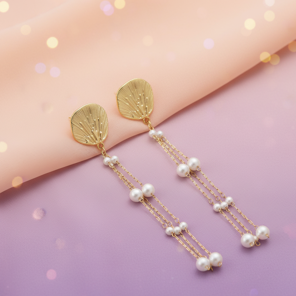 JewelMaze Demi Fine Anti Tarnish Dangler Earrings