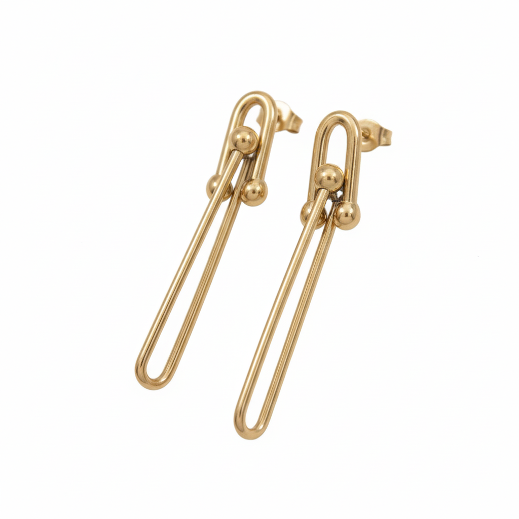 JewelMaze Demi Fine Anti Tarnish Dangler Earrings