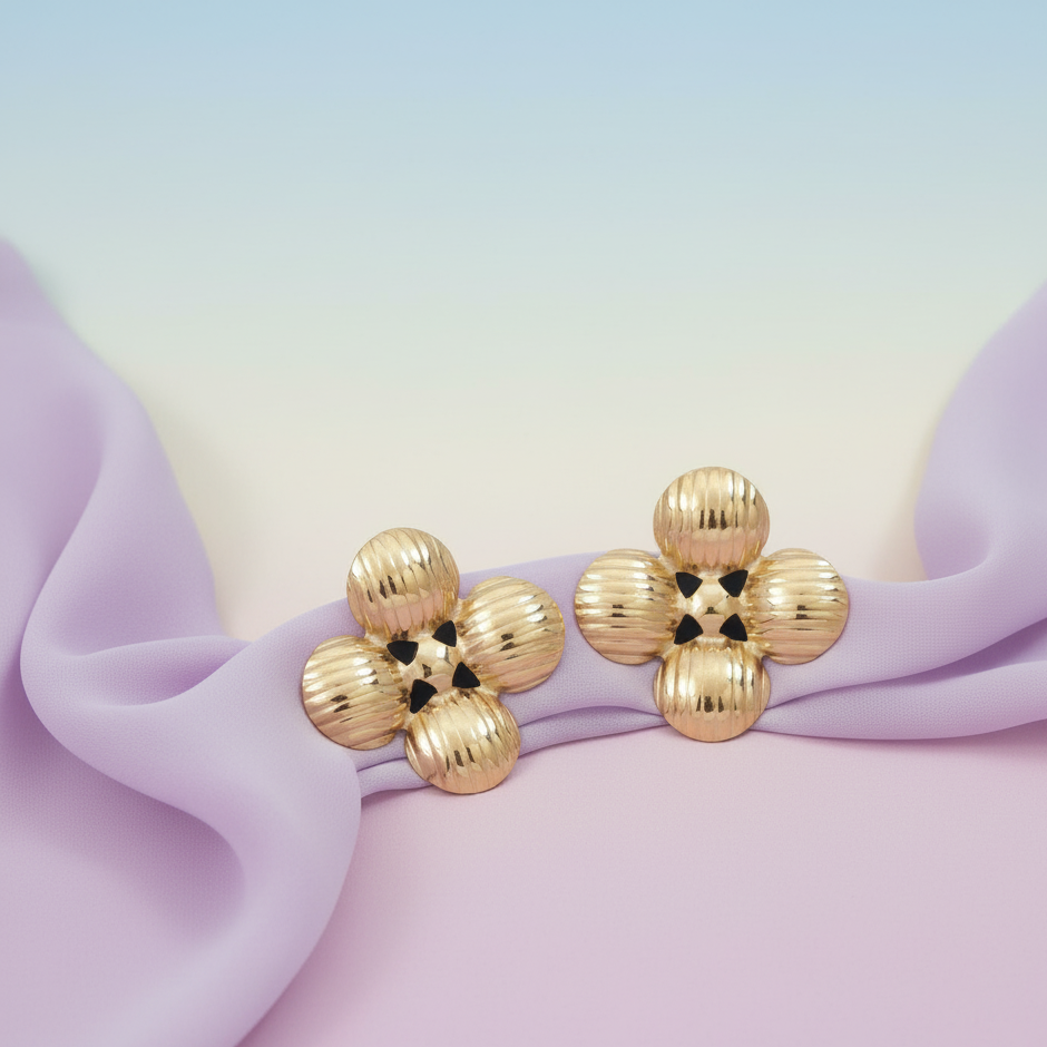 JewelMaze Demi Fine Anti Tarnish Stud Earrings