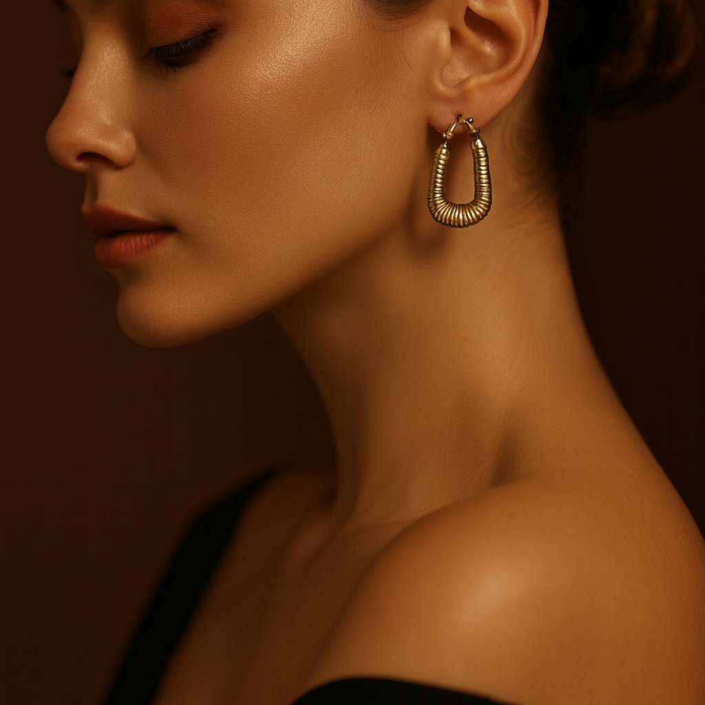 JewelMaze Demi Fine Anti Tarnish Stud Earrings