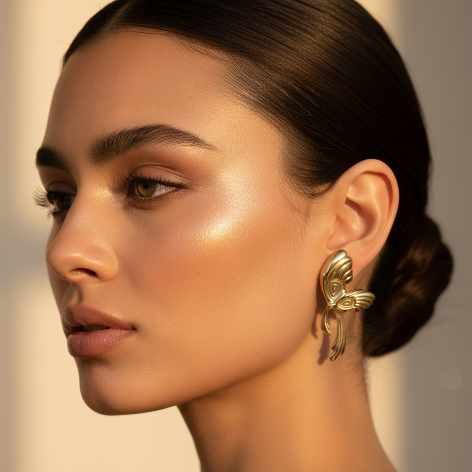 JewelMaze Demi Fine Anti Tarnish Stud Earrings