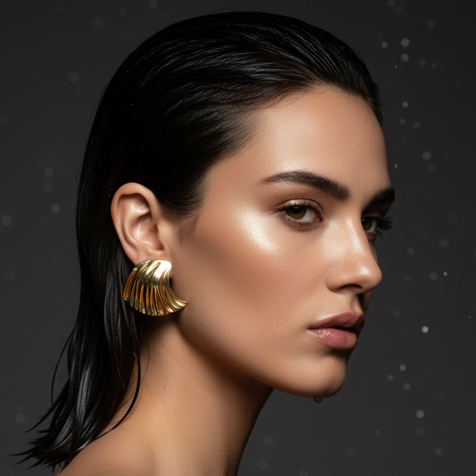 JewelMaze Demi Fine Anti Tarnish Stud Earrings