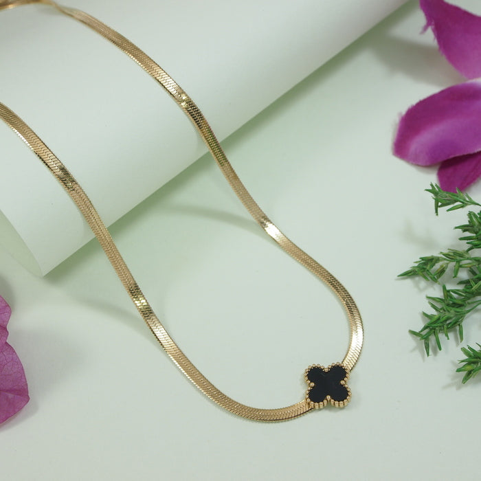 JewelMaze Stainless Steel Clover Pendent Necklace