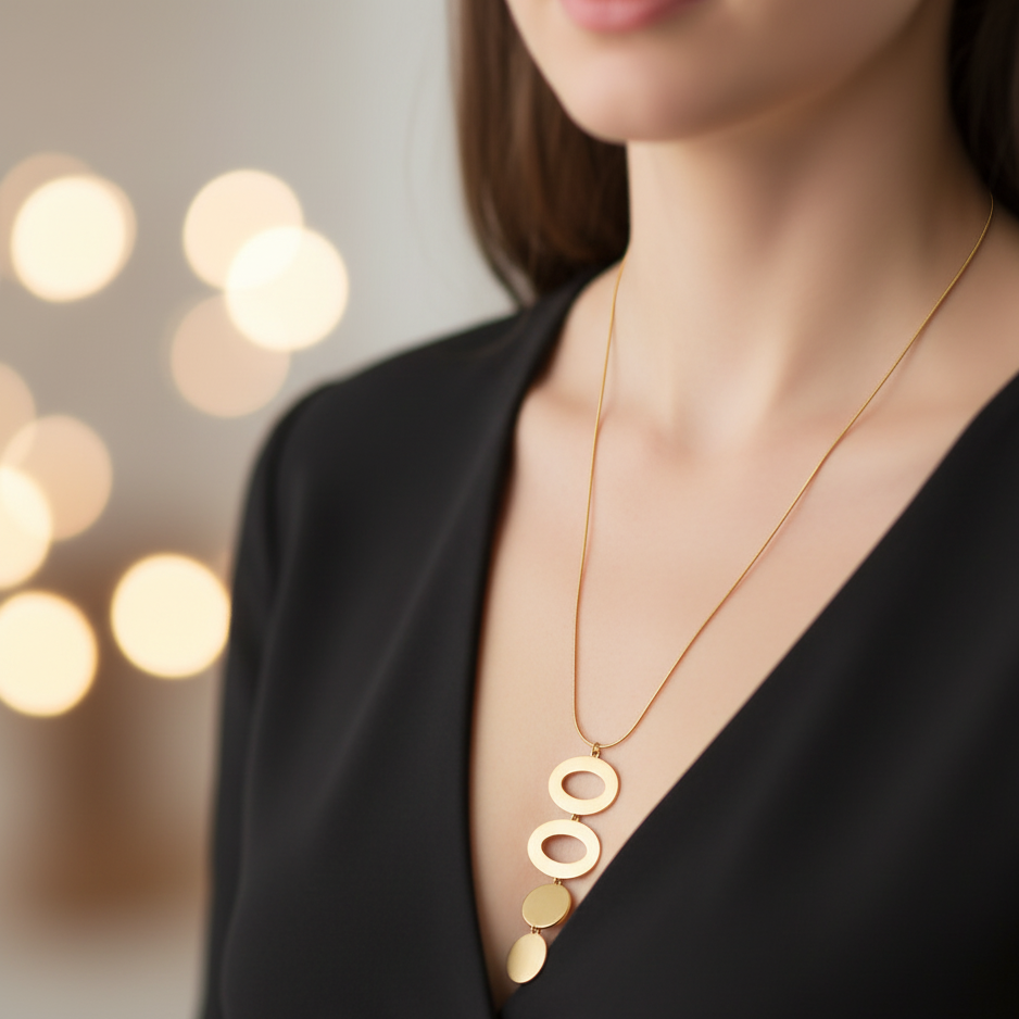 JewelMaze Demi Fine Anti Tarnish Necklace