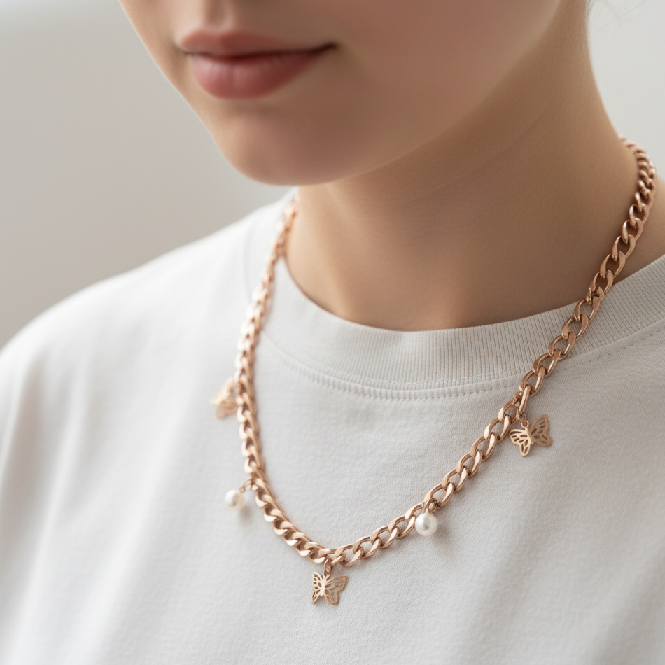 JewelMaze Demi Fine Anti Tarnish Necklace