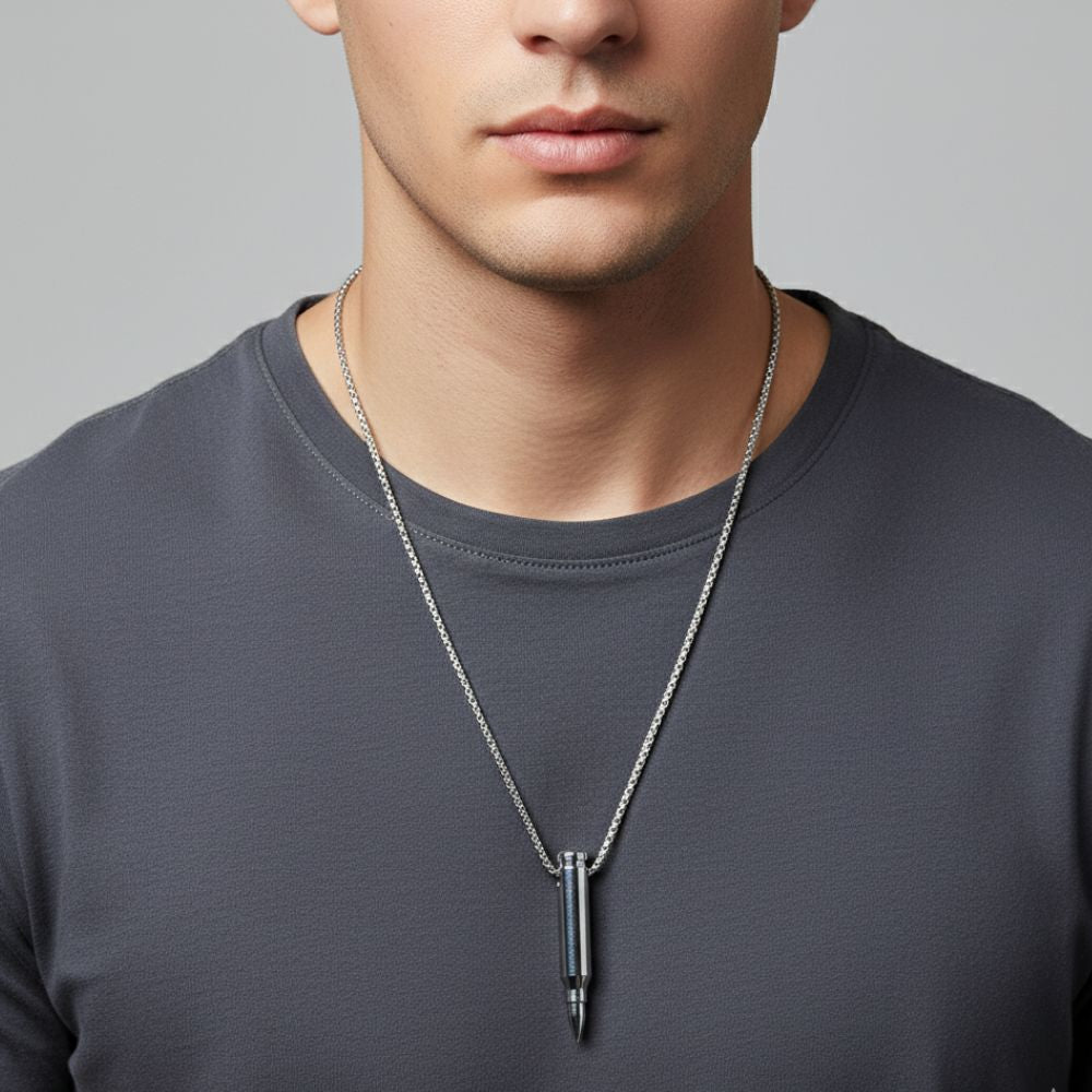 JewelMaze Fashion Bullet Chain Pendant - 1404805