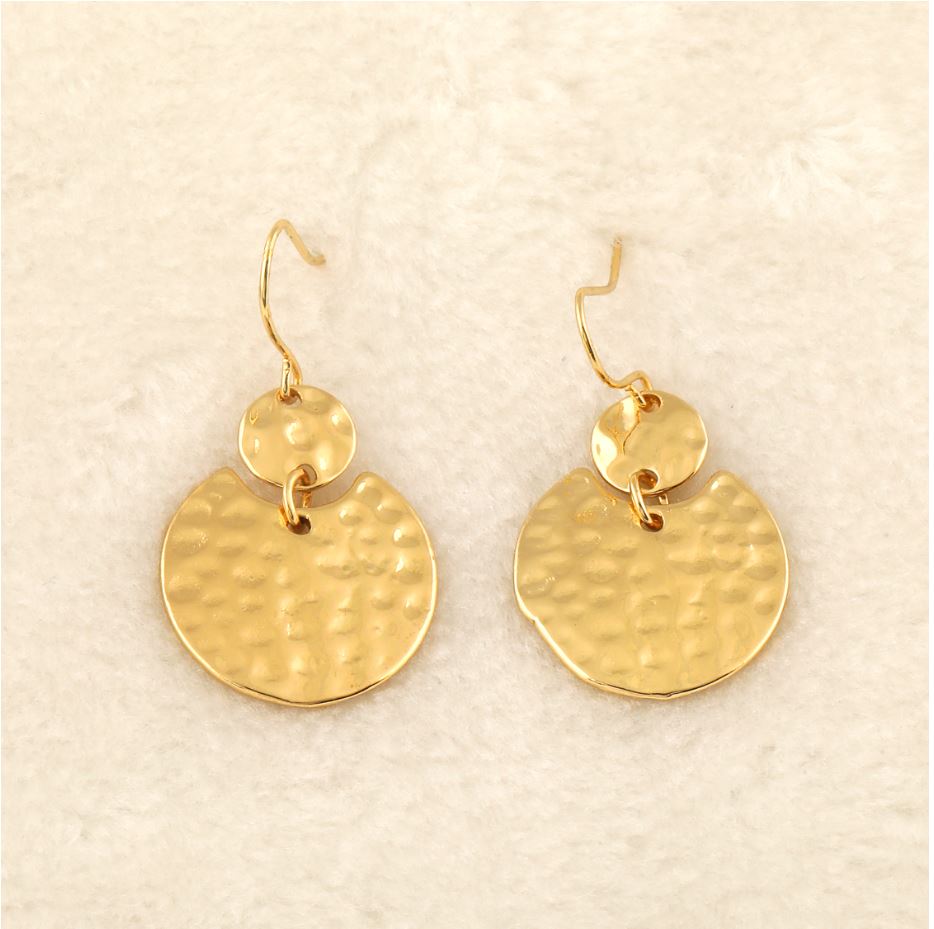 JewelMaze Gold Plated Geometrical Drop Earring