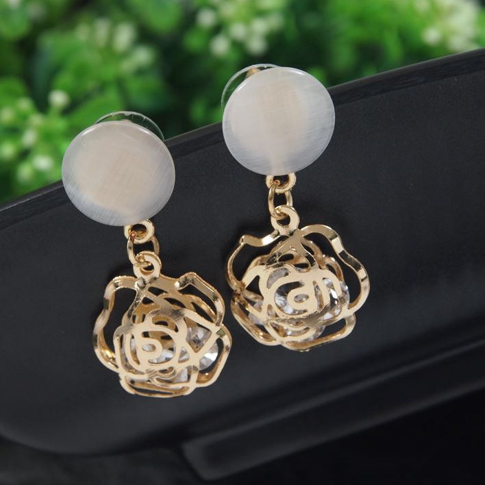 JewelMaze Geometric Shape Flower Western Earring