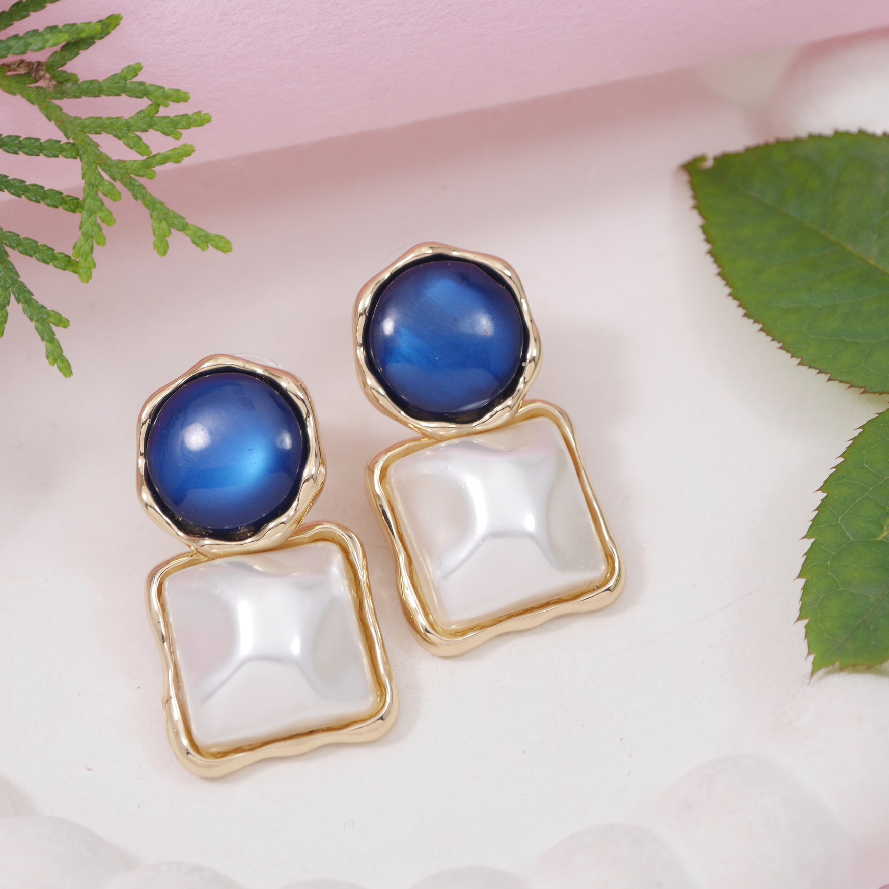 JewelMaze Multi Colour Western Earring
