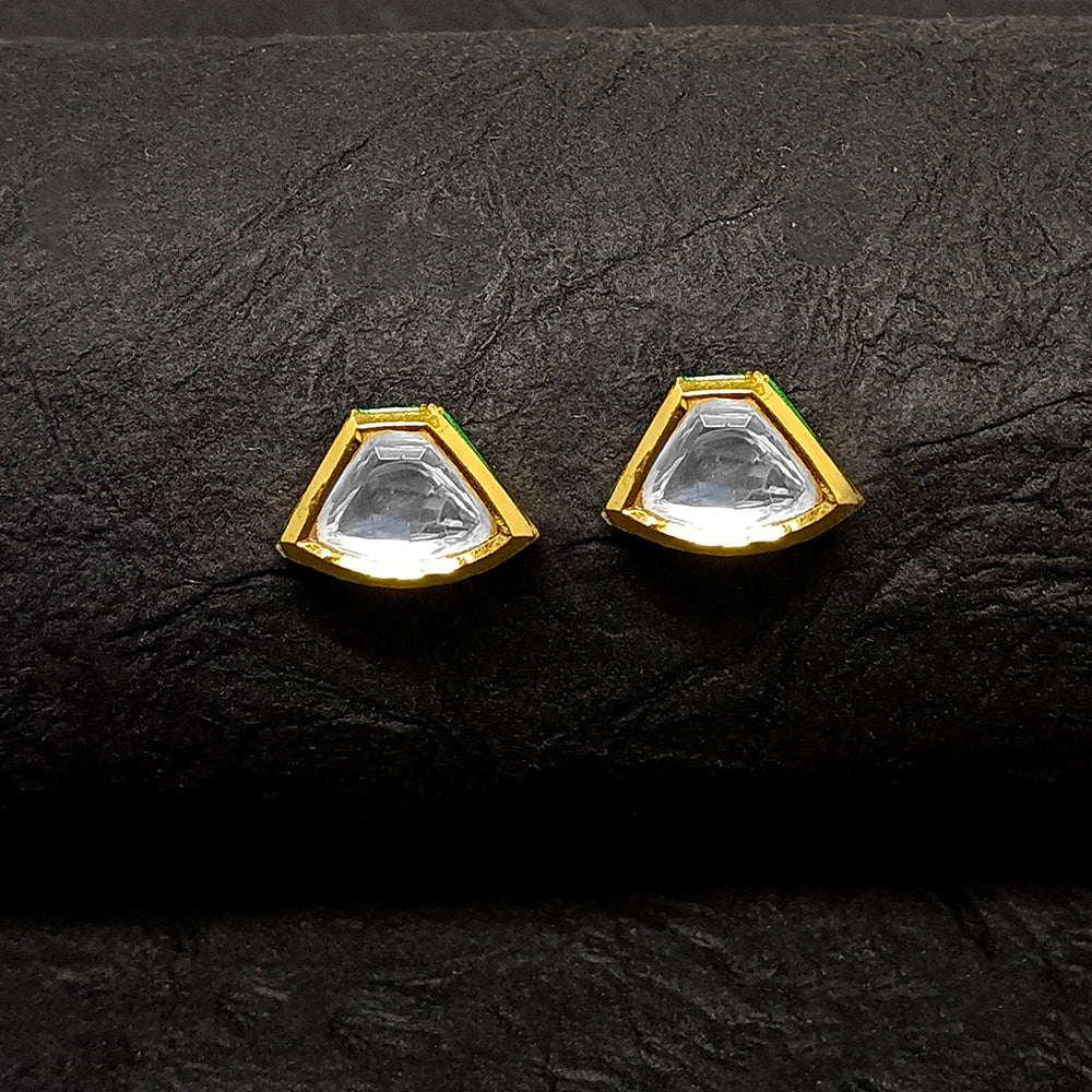 JewelMaze Gold Plated Stud Earrings
