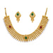 Utkrishtt Green Austrian Stone Gold Plated Necklace Set