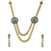 Soha Fashion Blue Austrian Stone Gold Plated Necklace Set