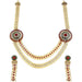 Soha Fashion Red Austrian Stone Gold Plated Necklace Set
