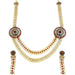 Soha Fashion Red Austrian Stone Gold Plated Necklace Set