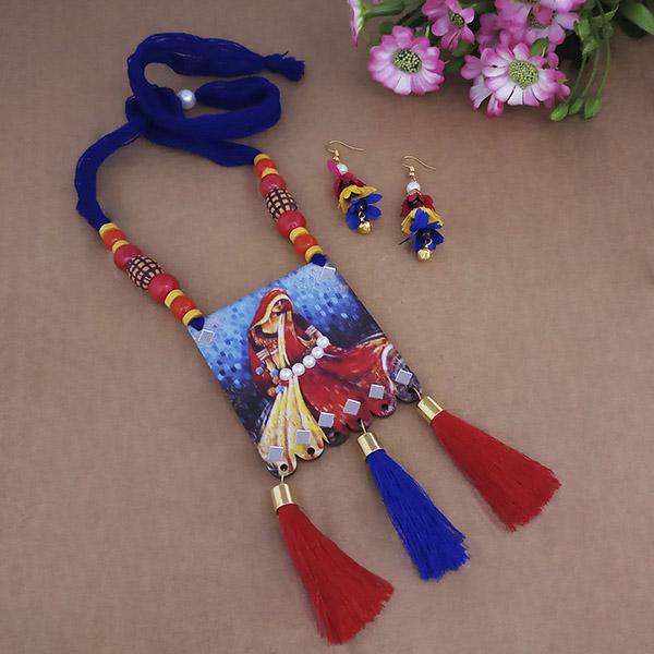 JewelMaze Digital Printed Wooden Necklace Set