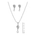 Regina Silver Plated Austrian Stone Pendant Set