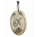 Regina Alphabet K" Shell Pendant