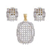 Morini AD Stone Gold Plated Pendant Set