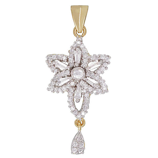 Morini AD Stone Floral Gold Plated Pendant