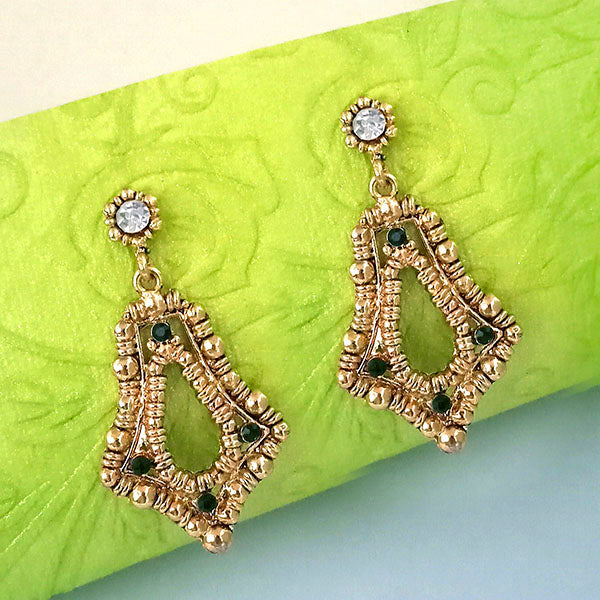 Urthn Austrian Stone Gold Plated Dangler Earrings
