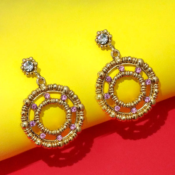 Urthn Austrian Stone Gold Plated Dangler Earrings