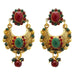 Kriaa Austrian Stone Gold Plated Dangler Earrings