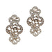 Kriaa Rhodium Plated Stone Dangler Earrings