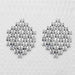 Romance Brass Cubic Zirconia Stud Earrings
