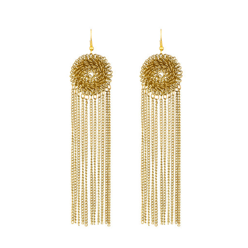 Diamond Drop Chain Earrings - Good Stone