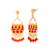 Urthn Meenakari Gold Plated Dangler Earrings