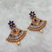 Kriaa AD Stone Gold Plated Dangler Earrings
