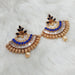 Kriaa AD Stone Gold Plated Dangler Earrings